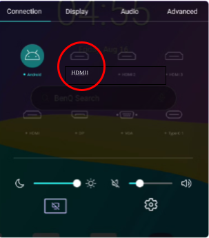 BenQ HDMI 1 Source