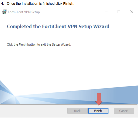 Windows Forticlient Step 4