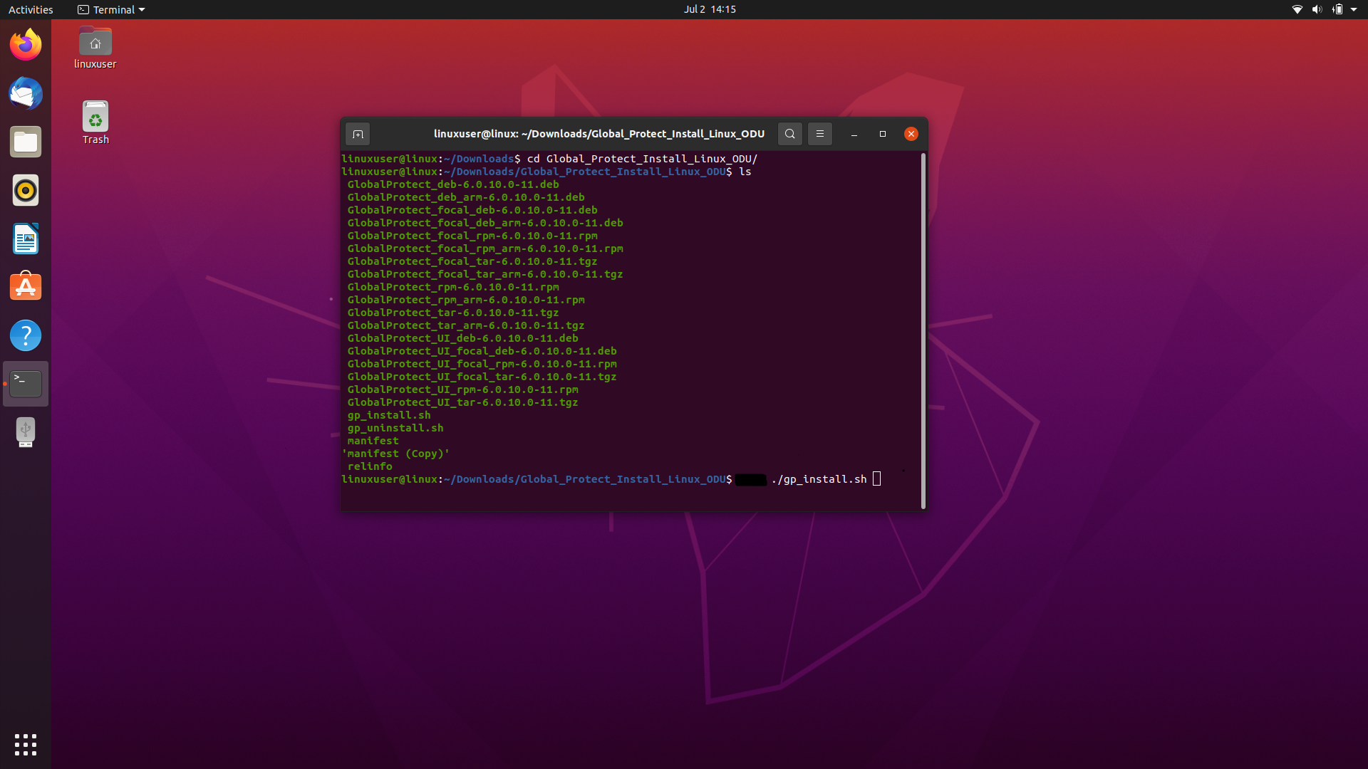 GlobalProtect linux Download Link