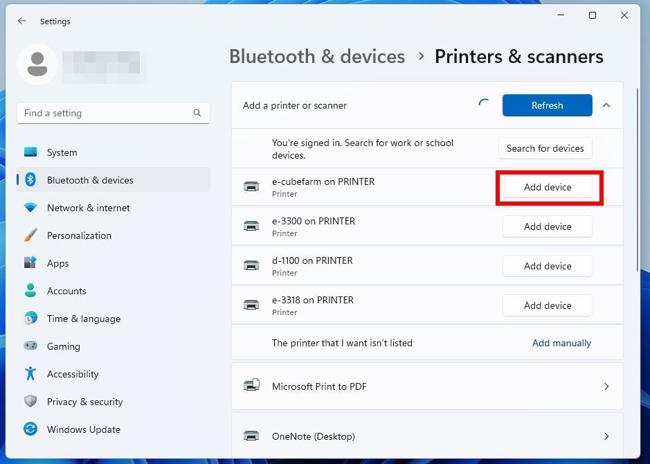 Windows Printer Step 3