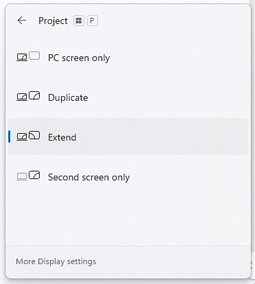 Project Menu