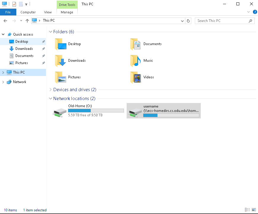 Z-Drive in File Explorer